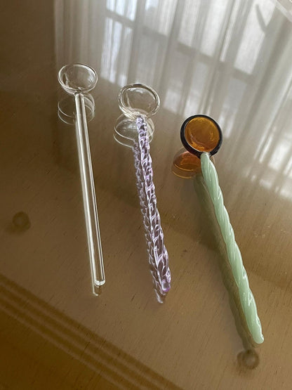 Handmade Candy Glass Spoons by PROSE Tabletop