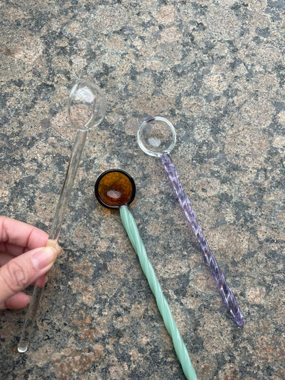 Handmade Candy Glass Spoons by PROSE Tabletop
