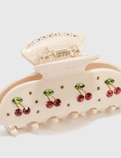 Cherry Bedazzle Hair Claw by Veronique