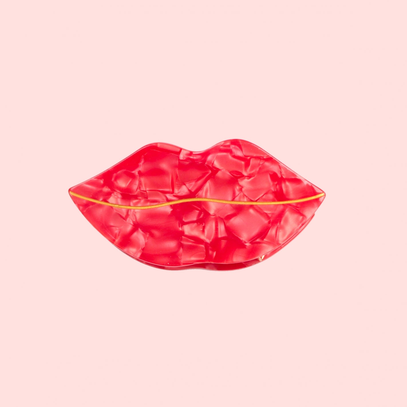 Red Lip Claw Clip by Veronique