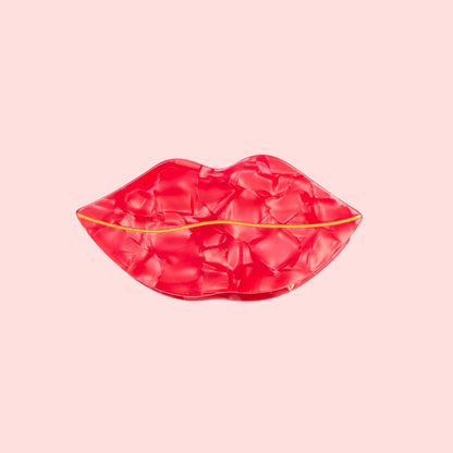 Red Lip Claw Clip by Veronique
